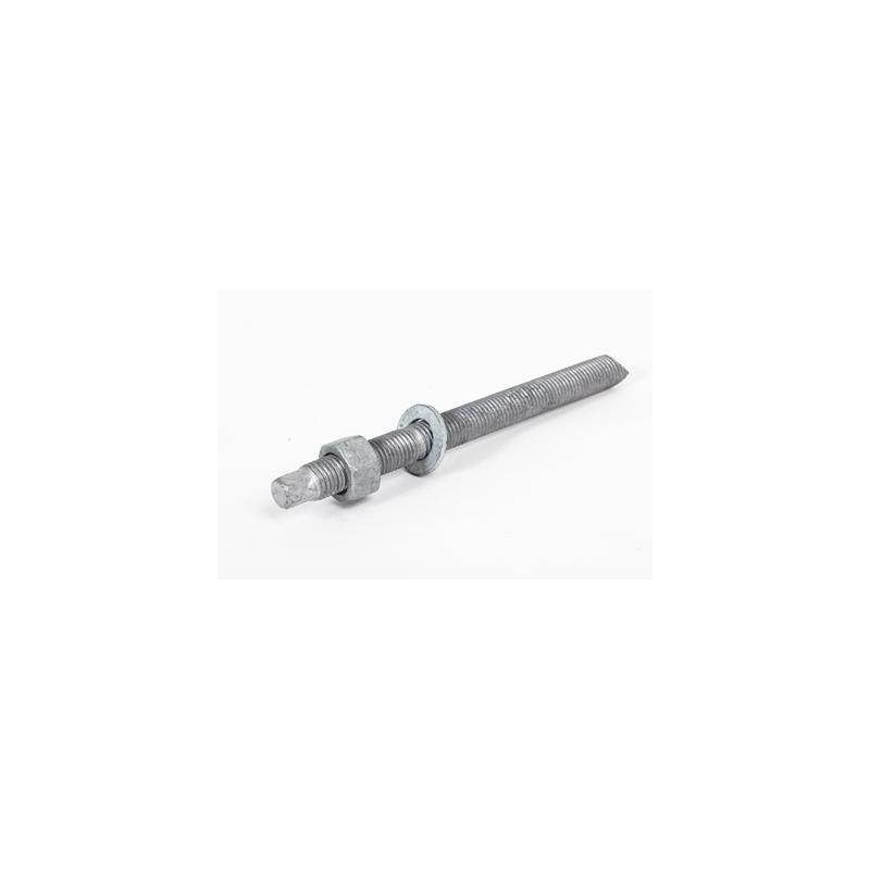 M10x130mm Galvanised Chemical Anchor Studs, Nuts & Washers